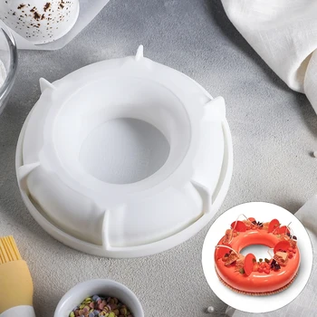 

Form for mousse desserts and pastries "Donut", 17.3 × 4.3 cm, white