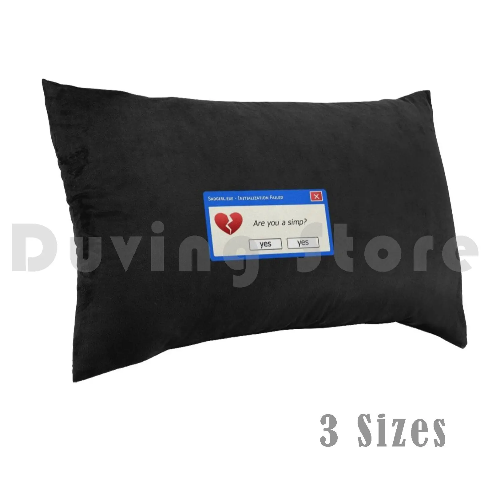 

Simp Girl Error Message Pillow Case Printed 50x75 Heartbreak Heart Simp Meme Rave Edm Windows Error Message