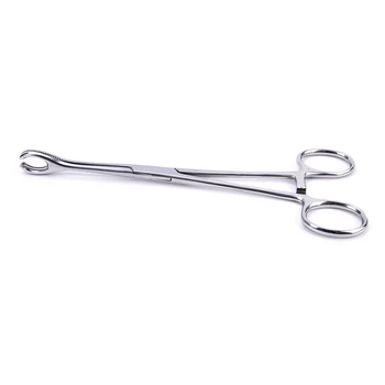 

1pc Forcep Stainless Steel Needle Clamp, Stainless Steel Body Piercing Tool Professional Puncture Tool For Eyebrow Piere