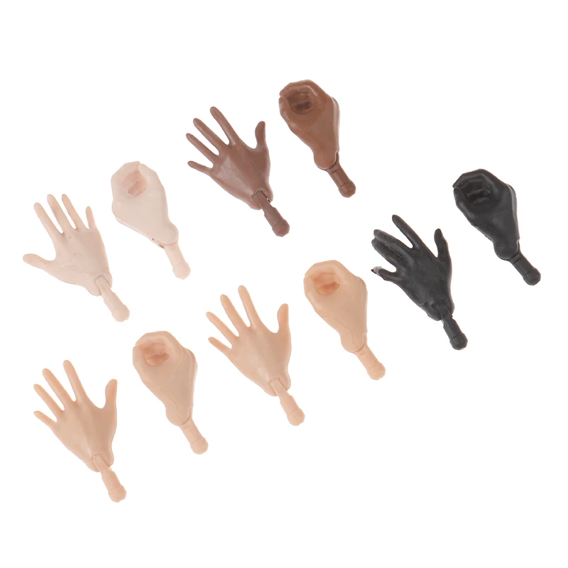 1/6 Size Doll Parts Original Doll Replacement Hands Feet DIY Assembling Doll Accessories Brown Beige Black Big Click raggedy ann doll Dolls