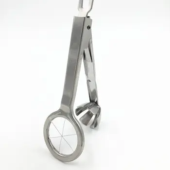 

Stainless Steel Egg Slicer Boiled Eggs Cutter 6 Section Piercer Slicker Food Grade Metal Cutting Tongs Home Kitchen Gadgets