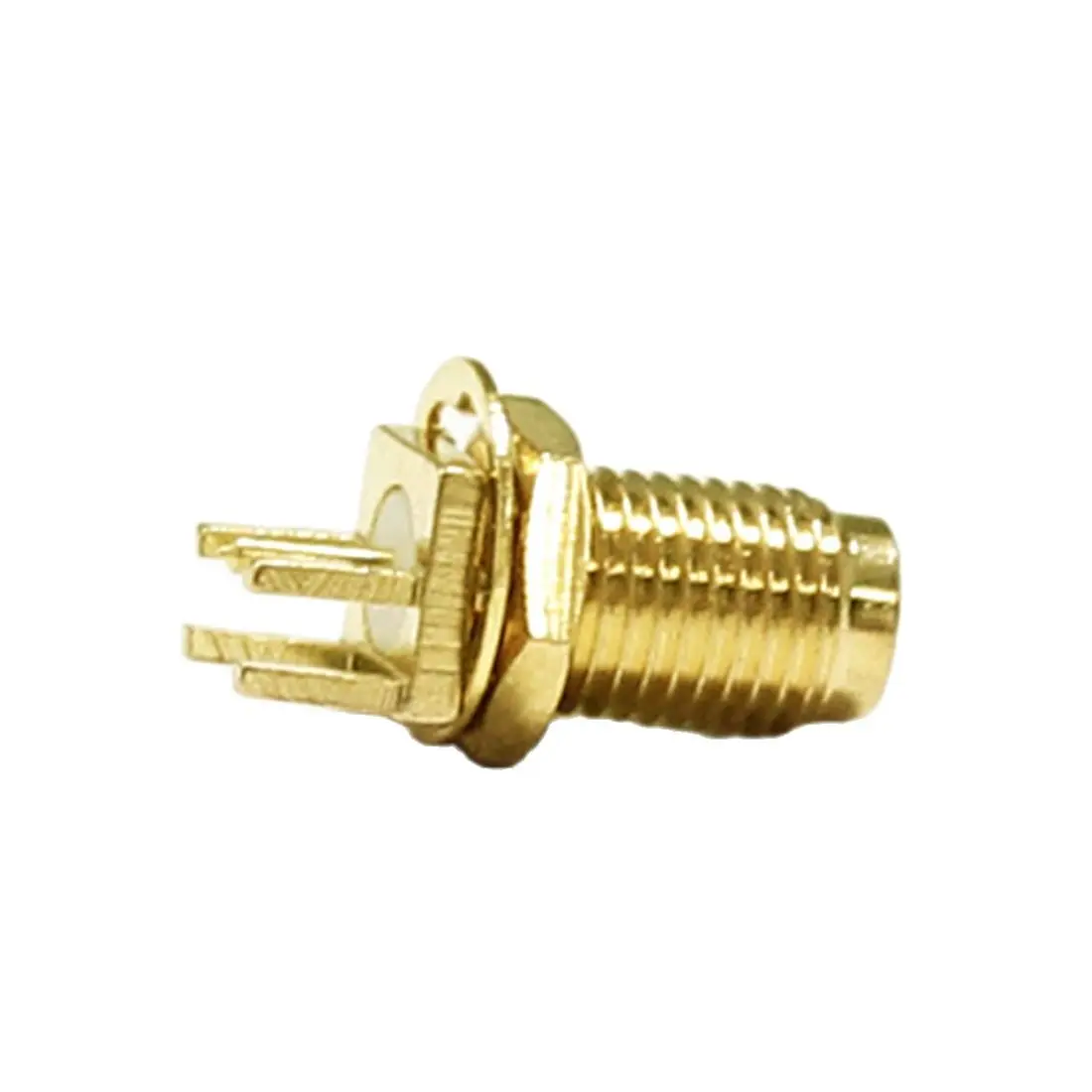 

1PC RP SMA Female Jack Nut RF Coax Modem Convertor Connector End Launch PCB Cable Straight Goldplated NEW Wholesale