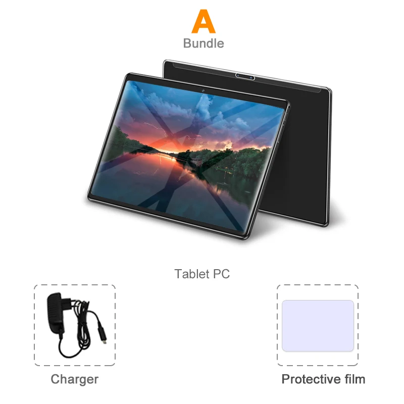 N9 планшетный ПК 10,1 дюймов ноутбук Android 8,0 3g 4G Lte телефонный звонок Восьмиядерный планшеты gps WiFi Bluetooth FM 6 ГБ+ 64 ГБ phablet 10 - Комплект: Комплект 1