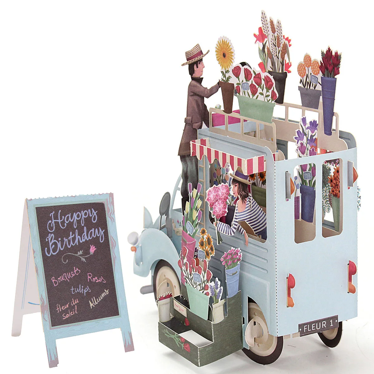  3D Flowers Car Greeting Cards Thank You Card Valentine Anniversary Birthday Invitations Card Paper  - 4000342044639