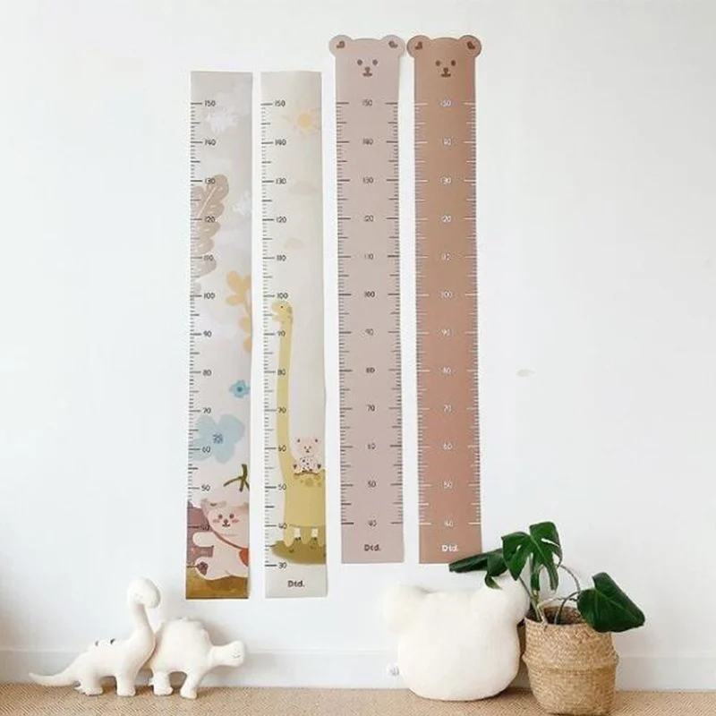 INS Canvas Baby Height Measure Ruler Wall Stickers Children Growth Chart Record Kids Room Decoration Hanging Rulers Photo Props | Дом и сад