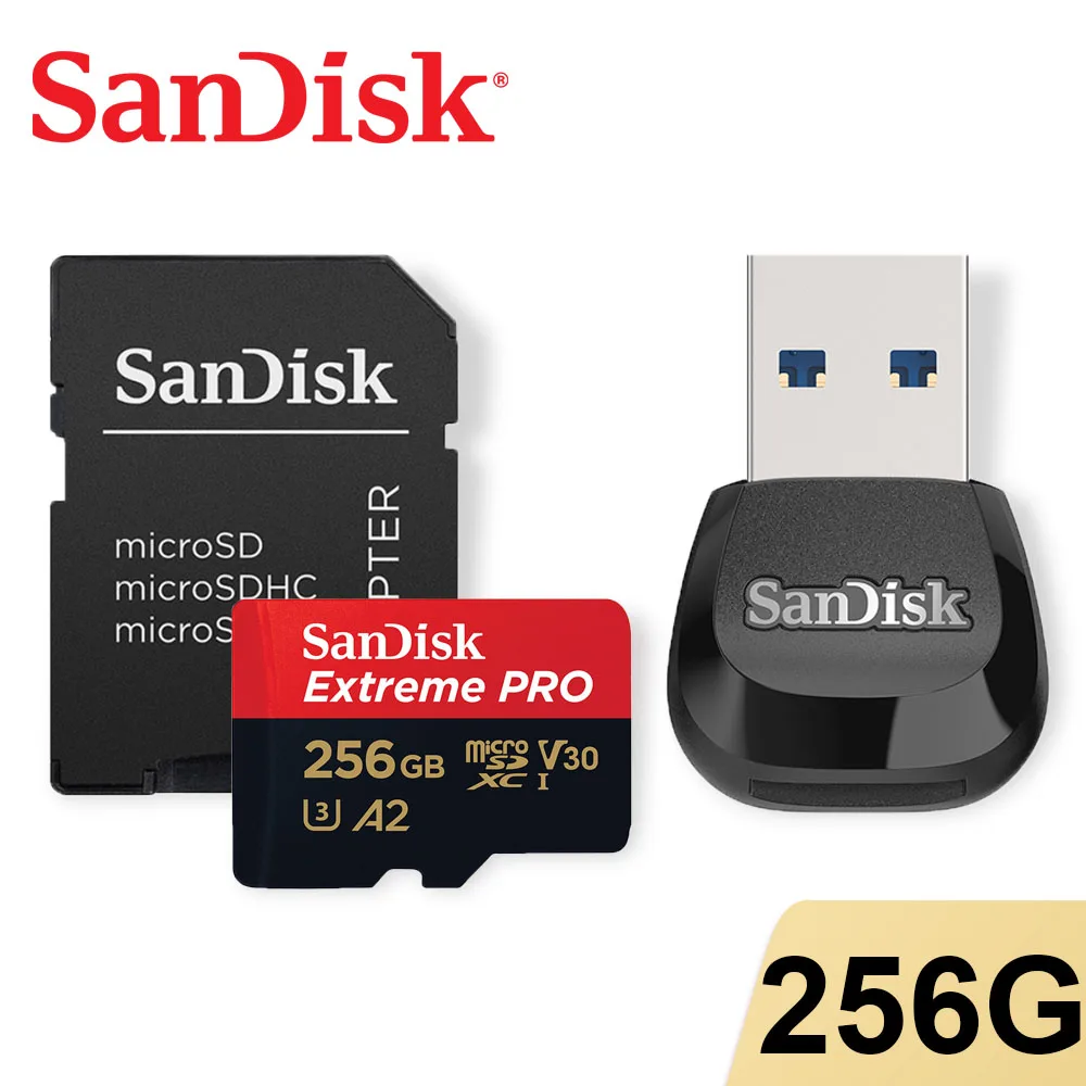 SanDisk Extreme Pro SDXC UHS-I Micro SD Flash Card MobileMate USB 3.0 microSD Card Reader Memory Card V30 A2 4K for Camera Drone 4gb sd card Memory Cards