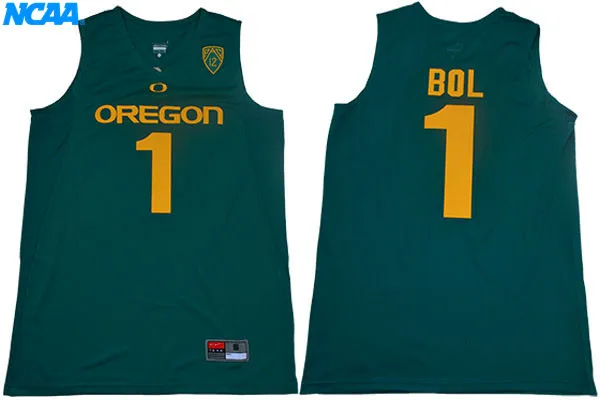 Новое поступление высокое качество Oregon#1 BOL футболка колледжа Limited Джерси S-XXXL - Цвет: 2