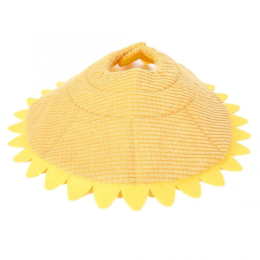 Ошейник для домашних животных удобный конусный Подсолнух плюшевый чехол с