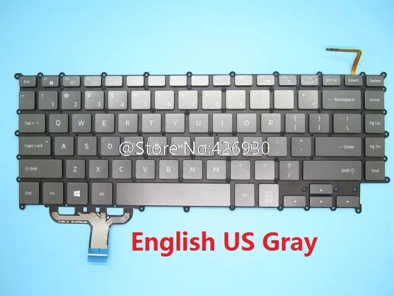 Клавиатура для ноутбука samsung NP930SBE NT930SBE 930SBE английский США Корея KR BA59-04356A BA59-04356B с подсветкой без рамки Новинка