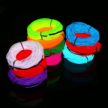 

Hot Selling Attractive DC-12V 2.3mm Skirt EL wire 5M Orange Unilateral Line Bicycle LED Strip Light Internal Decor of Cars/Ships
