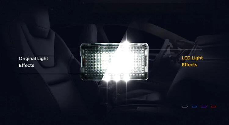 4 шт. светодиодный светильник автомобильный интерьерный светильник для Tesla модель 3 Модель S модель X ультра яркие лампы для багажника Замена автомобильная лампа на дверь легкий штекер