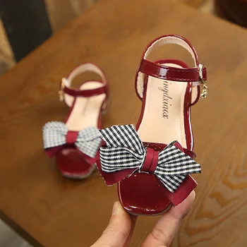 

AFDSWG girls shoes summer Fashion bow kids flat shoes Beige sandal princess sandals for toddler girls kids sandals