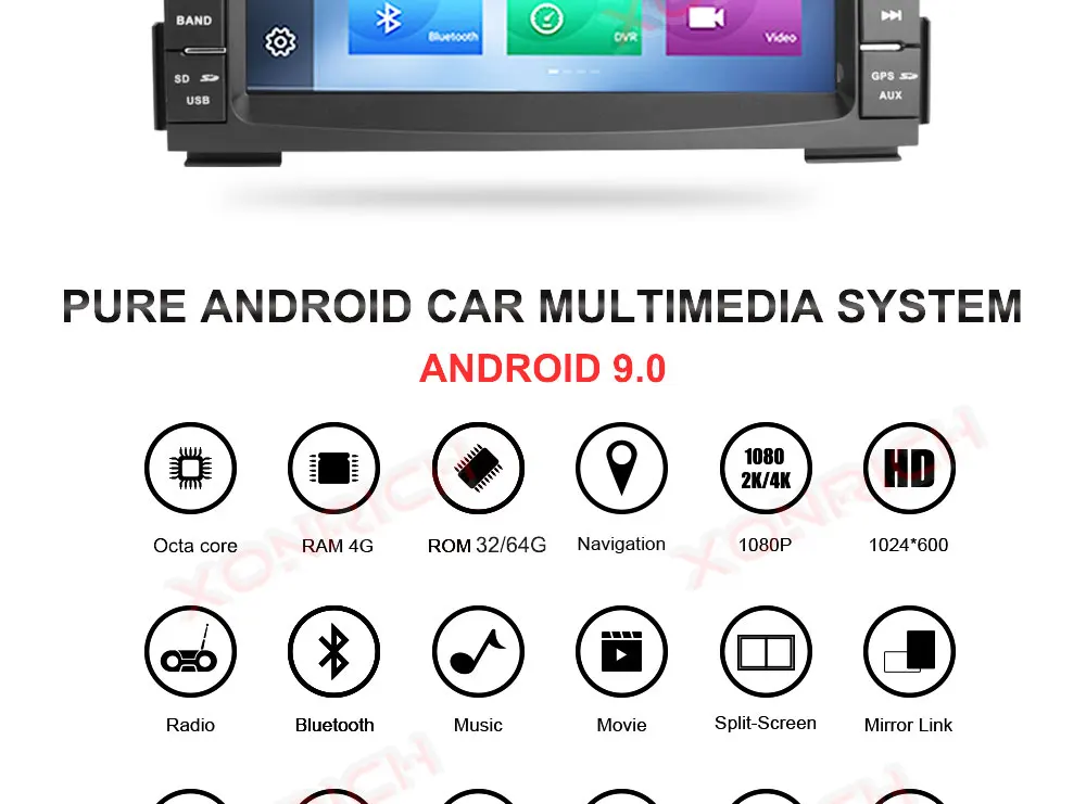 Clearance IPS DSP 4G 64G 2 Din Android 9.0 car multimedia dvd player For KIA Ceed 2009 2010 2011 2012 auto radio GPS Navigation obd2 DVR 1