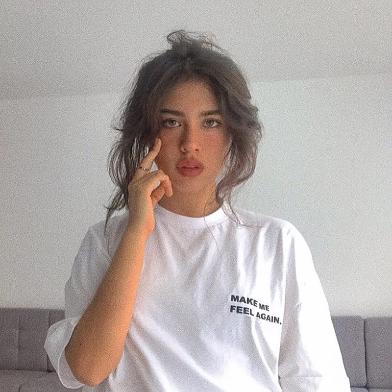 

make me feel again pocket Print Women tshirt Cotton Casual Funny t shirt Gift 90s Lady Yong Girl Drop Ship S-904