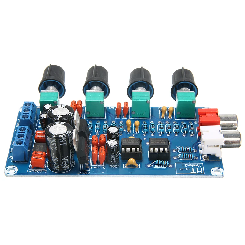 NE5532 OP-AMP Hi-Fi предусилитель модуль панели управления Объем Тон EQ Управление доска Сделай Сам спикер усилитель Наборы