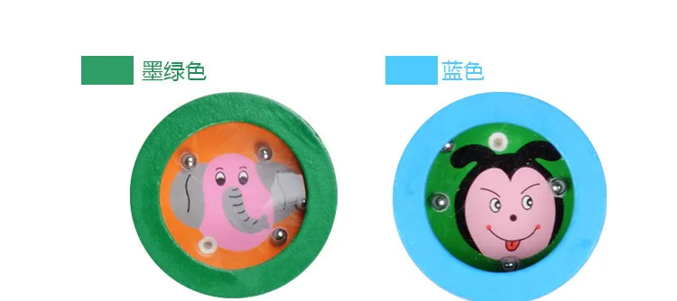 Wood Roll-on Toy Children Handheld Maze Toy round Balance Ball Bearing Early Education Tolerance Educational Game