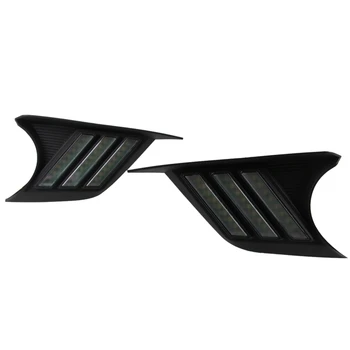 

NEW-2Pcs for 2019 Honda Xiangyu Tri-Color Streamer Steering Mustang Daytime Running Light