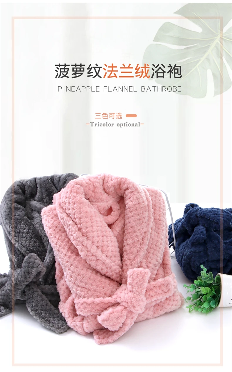 New Autumn Winter Kids Sleepwear Robe 2019 Flannel Warm Bathrobe For Girls 4-18 Years Teenage Children Pajamas For Boys Pyjamas (1)