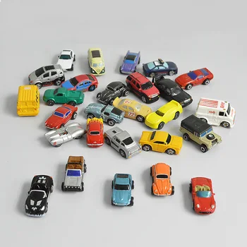10pcs N Scale 1:150 Plastic Car Toys Model Miniature Metal Vehicle Collection