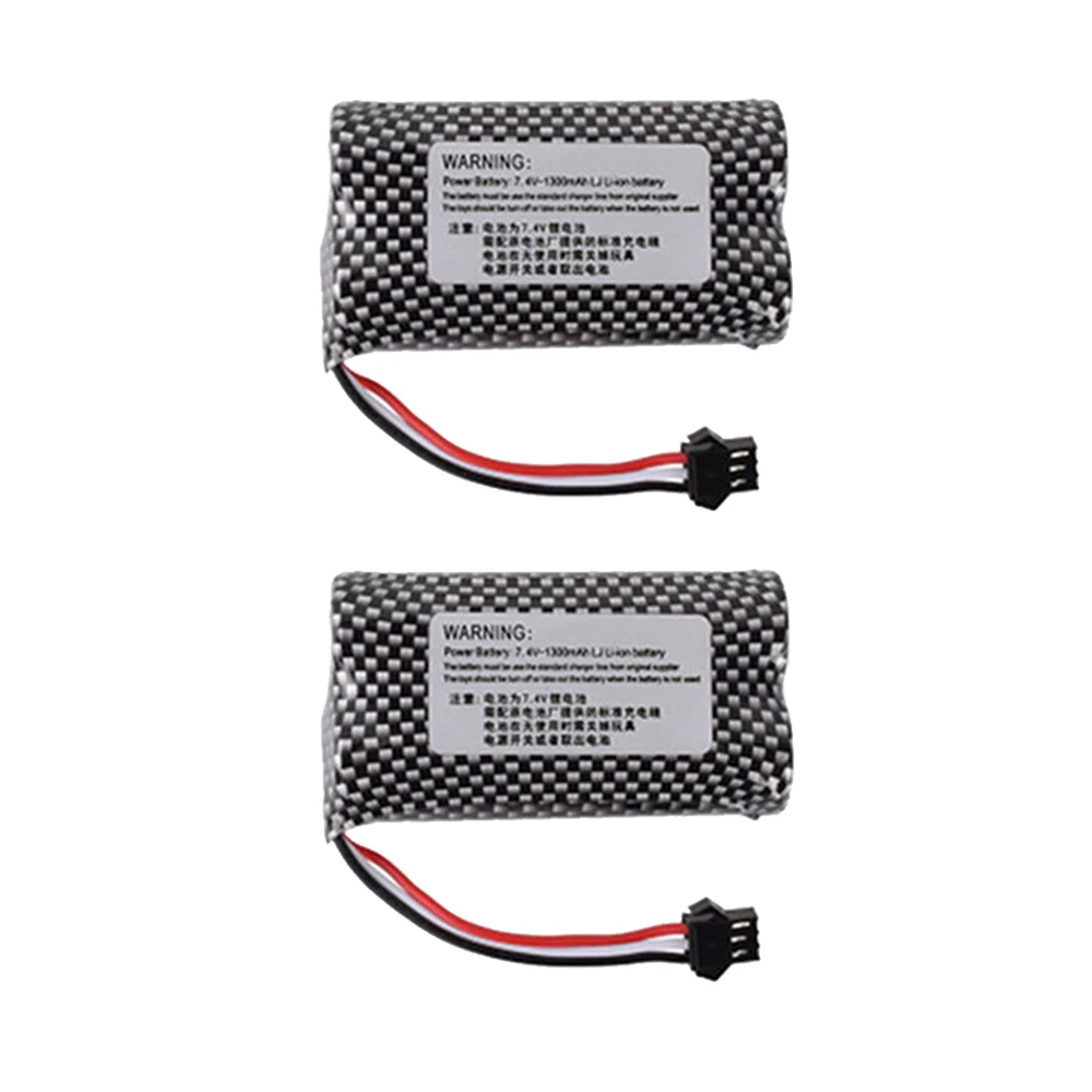 

2pcs 7.4v 1300mAh Li-ion battery SM-3P plug 18650 for Gesture sensitive twist car 7.4 v 1300mah