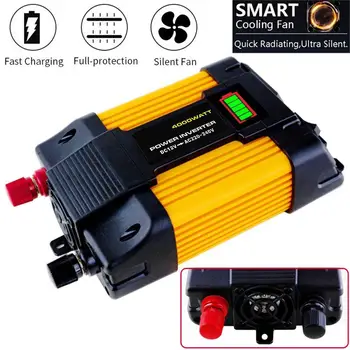 

12V to 220V/110V Car Power Inverter Converter Charger Adapter Dual USB Voltage Transformer Modified Sine Wave