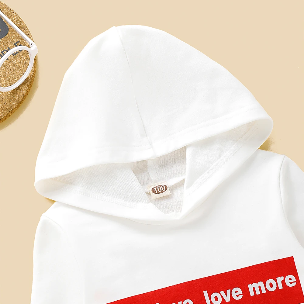Boys Hoodies Sweatshirt Letter Print Kids Sweatshirt Autumn Winter Toddler Boys Clothes 2019 Casual White Boys roupas D30