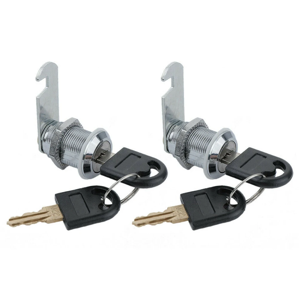 2pcs 25mm Tubular Cam Cylinder Locks For Safebox Or Files Cabinet Mailbox Box Drawer Cupboard Security Lock