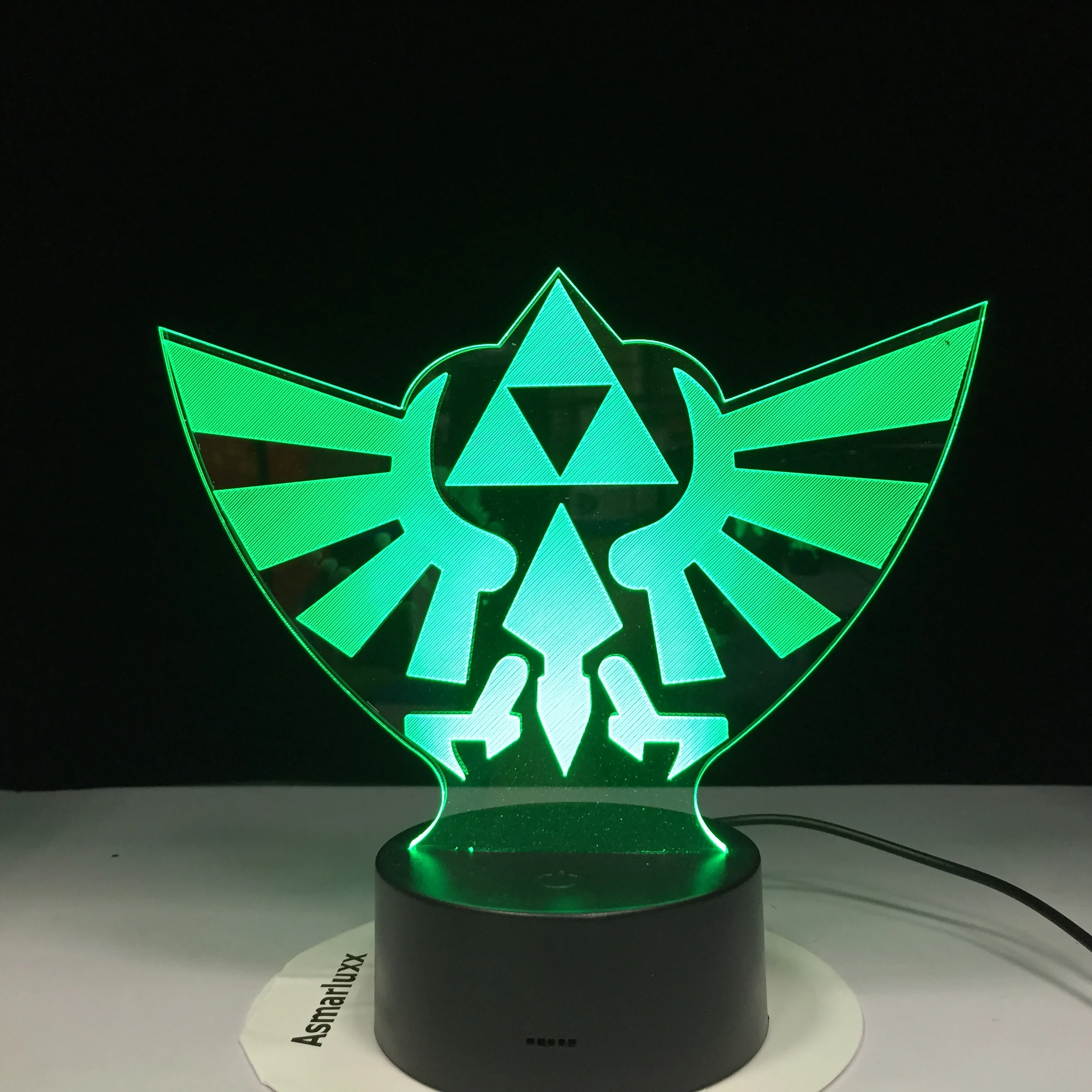 Лидер продаж 3D светильник Zelda акриловый светодиодный ночник с изменением 7 цветов