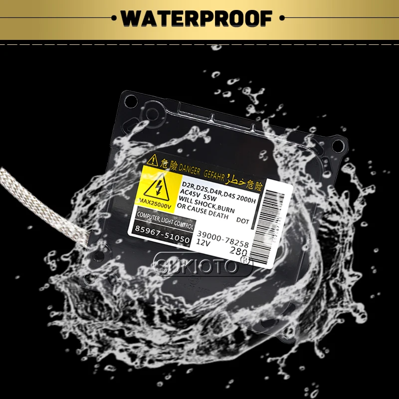 SUKIOTO New 55W Xenon D4S D4R HID Headlight Ballast OEM DDLT003 KDLT003 85967-51050 85967-52020 Replacement For Toyota Lexus (6)