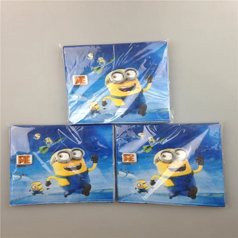 Миньоны Гадкий я кино салфетка бумага 100% девственные деревянные салфетки для
