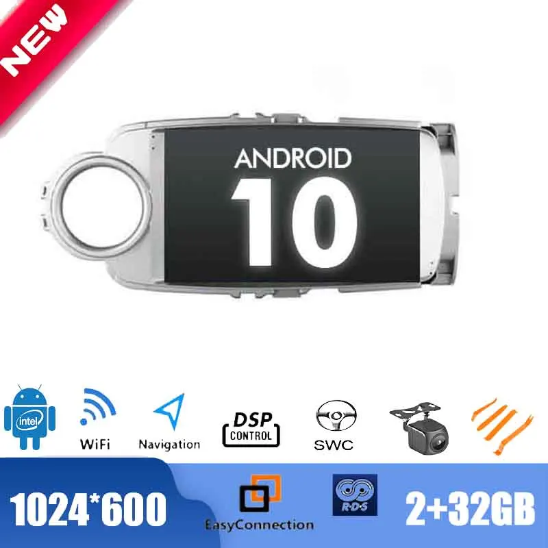 9 &quotAndroid 10 0 радио для Toyota Yaris 2012 ~ 2018 Автомобильный мультимедийный плеер GPS стерео
