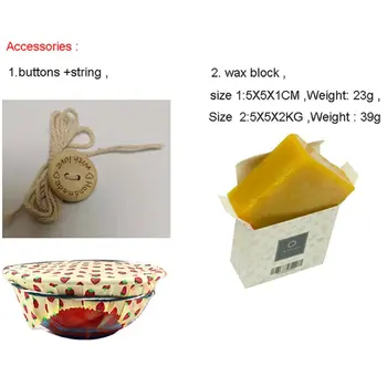 

Organic Beeswax Food Storage Wraps Non-Toxic Beeswax Cloth Eco Friendly Food Wraps For Kitchen Tools