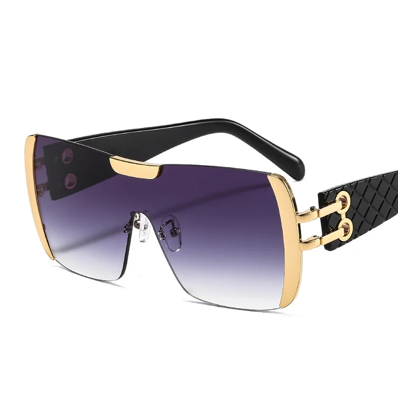 D&T 2021 New Fashion Sunglasses Women Men Brand Designer Gradients Lens Alloy PC Frame Luxury Hot Selling Quality Square Leopard big sunglasses Sunglasses
