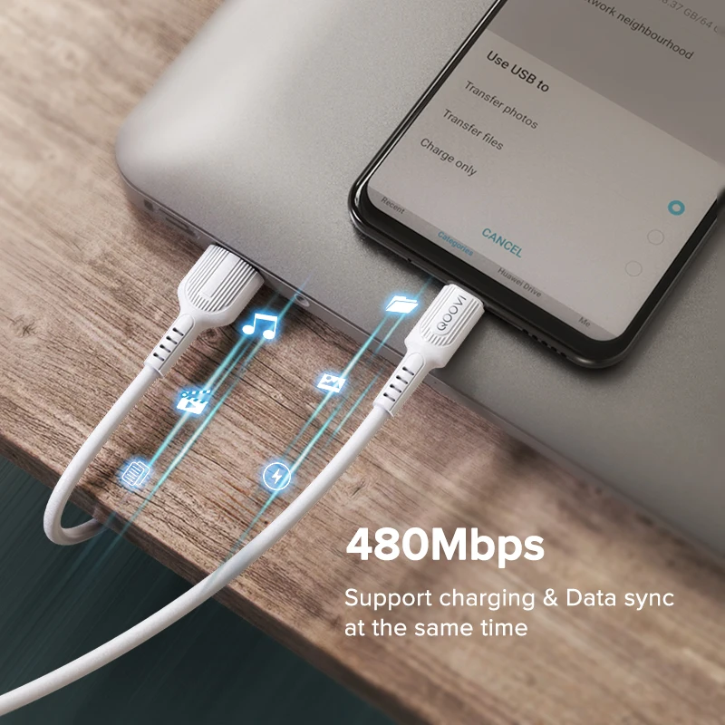 4 шт. 3A Micro USB кабель для быстрой зарядки с разъемом типа C мобильный телефон Android