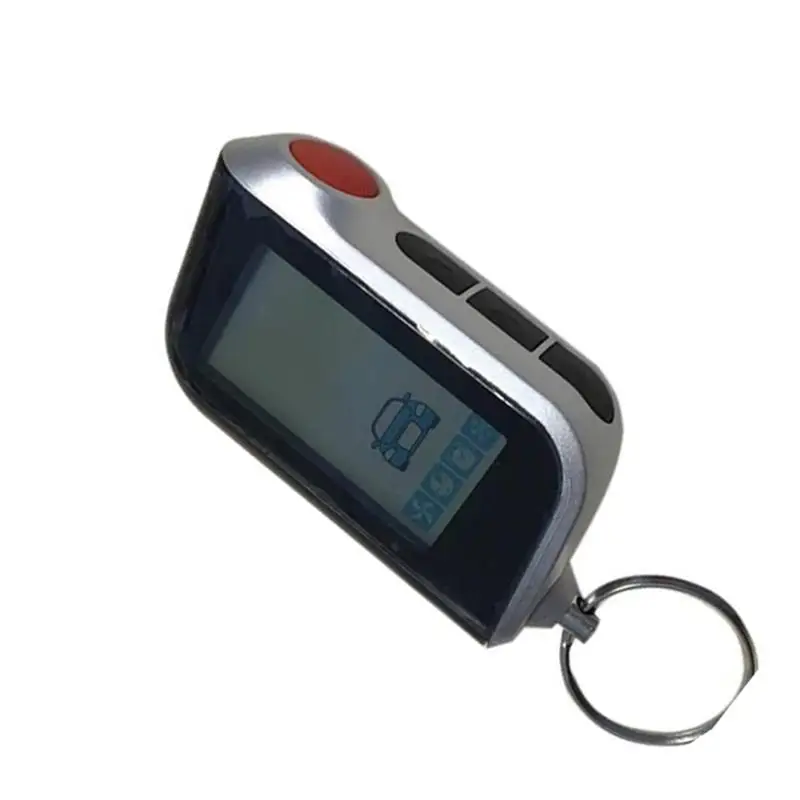 

A93 Vertical LCD Remote Control Keychain for Russian Starline A93 Two Way Car Burglar Alarm System Key chain Fob
