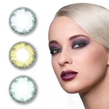 

2 pcs/pair Mrs.H Color HD Transparent Contact Lenses One Year Throw Contact Lens Comfortable And Dry Eyes