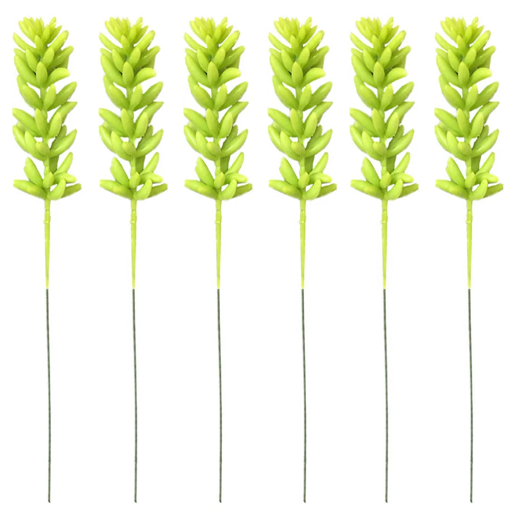 6 шт пластиковые имитирующие искусственные веточки цветок Организация DIY