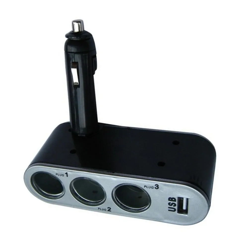 Автомобильный Usb прикуриватель один для трех Usb автомобильный прикуриватель интегрированный 1 отверстие до 3 отверстия мульти-конвертер с отверстиями