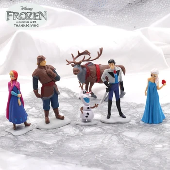 

9Pcs/set Frozen2 Snow Queen Elsa Anna PVC Action Figures Olaf Kristoff Sven Anime Dolls Figurines Kids Toys For Children Gifts