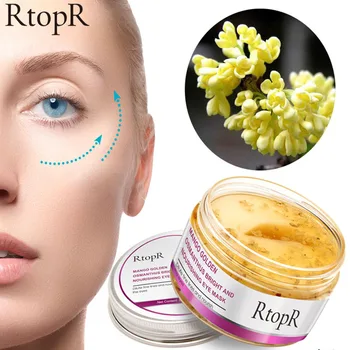 

RtopR 40Pcs Mango Golden Osmanthus Eye Mask Bright Nourishing Fade Fine Line Skin Care Anti-Puffiness Dark Circle Anti-Aging