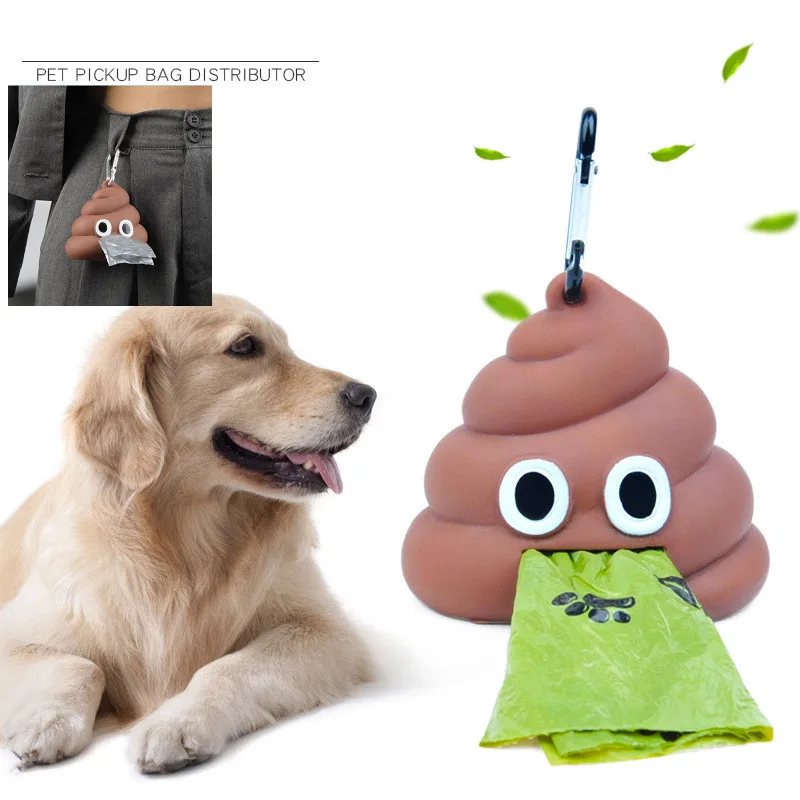 

New Dog Poop Bag Dispenser Eco-friendly Pet Waste Bag Holder Outdoor Portable Dog Garbage Bags Carrier Holder Pet Supplies