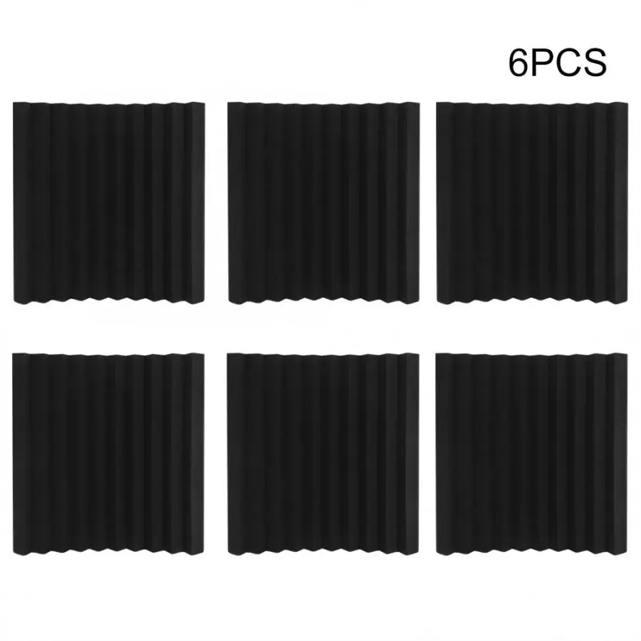 6 шт 50x50x5 см Крытый звукопоглощающие пены акустические панели губка звукоизоляция материал