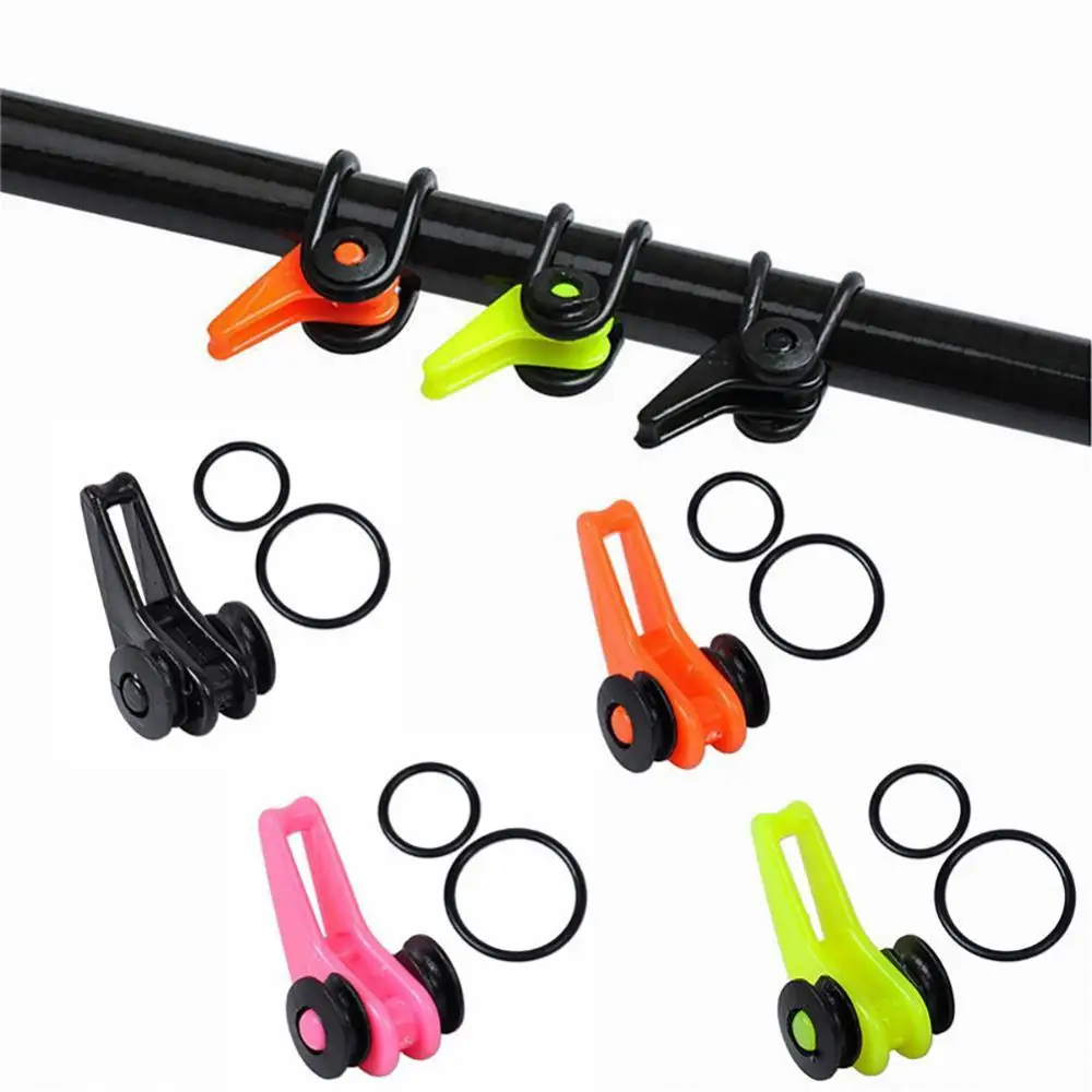 

50%HOT 10-piece set of adjustable fishing rod hook holder rubber ring bait clamp holder fishing rod rod fishing bait bait safety