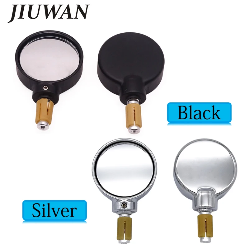 

1 Pair Motorcycle Handle Bar End Rearview Side Mirrors Motorbike Rearview Mirror For 7/8" Universal Handlebar Round Side Mirror