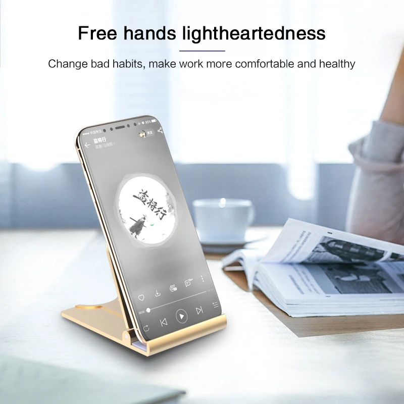 

Portable Phone Lazy Holder Mount Universal Foldable Mobile Phone Tablet Desk Stand For Phone For iphone Samsung