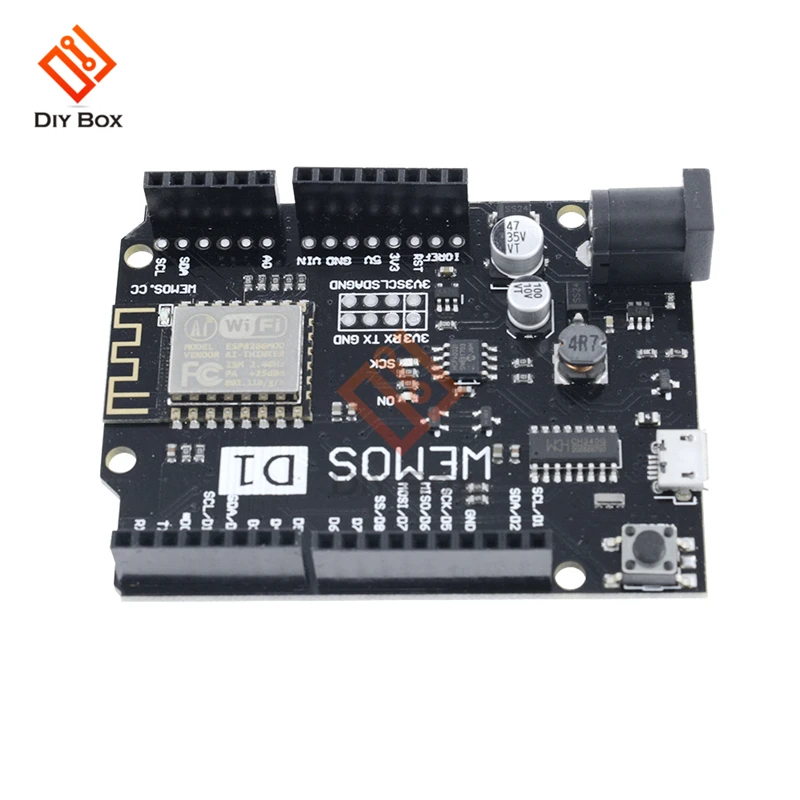 Для WeMos D1 R2 CH340 wifi Интернет вещей макетная плата на основе ESP8266 с usb-портом для Arduino беспроводной модуль NodeMcu