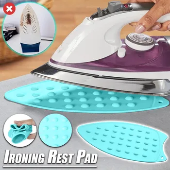 

1PC Silicone Waterproof Iron Hot Protection Rest Pad Mat Safe Surface Iron Stand Mat Rest Ironing Pad Colorful Insulation Boards