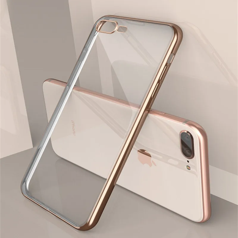 Ультратонкий Мягкий силиконовый чехол для IPhone 6 6s 7 8 Plus прозрачный X S XS Max XR из ТПУ
