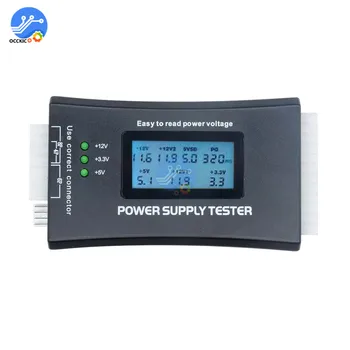 

LCD Power Tester 20/24 Pin Support 4/8/24/ATX 20 Pin Interface Battery Power Bank Meter