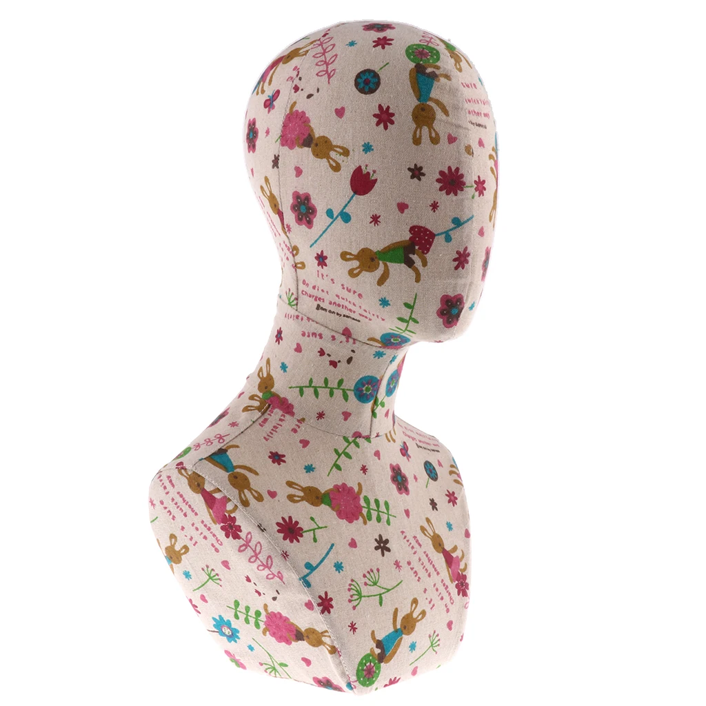 Mannequin Head for Wig Making Display Wigs Eyeglasses Hairs Female Manikin Bust Head Display Model